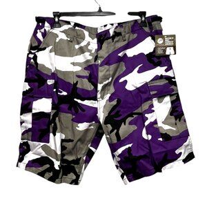 Rothco Ultra‎ Force BDU Shorts Large Regular 35"-39" Purple Camo Cargo